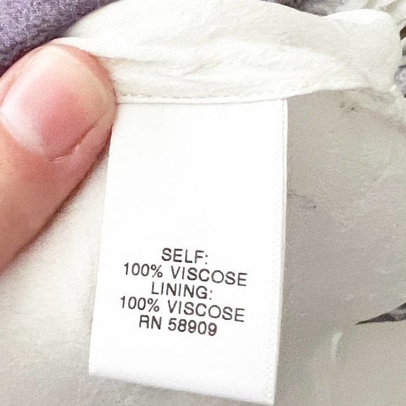 Chelsea & Violet Purple Ruffle Abstract Boho Midi Dress Size S - Picture 3 of 8